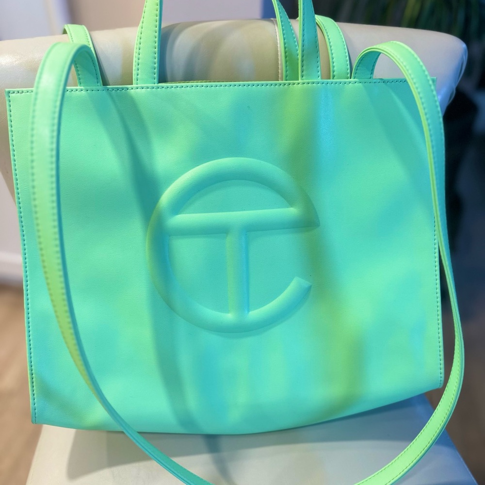 Telfar lime Green Tote Bag